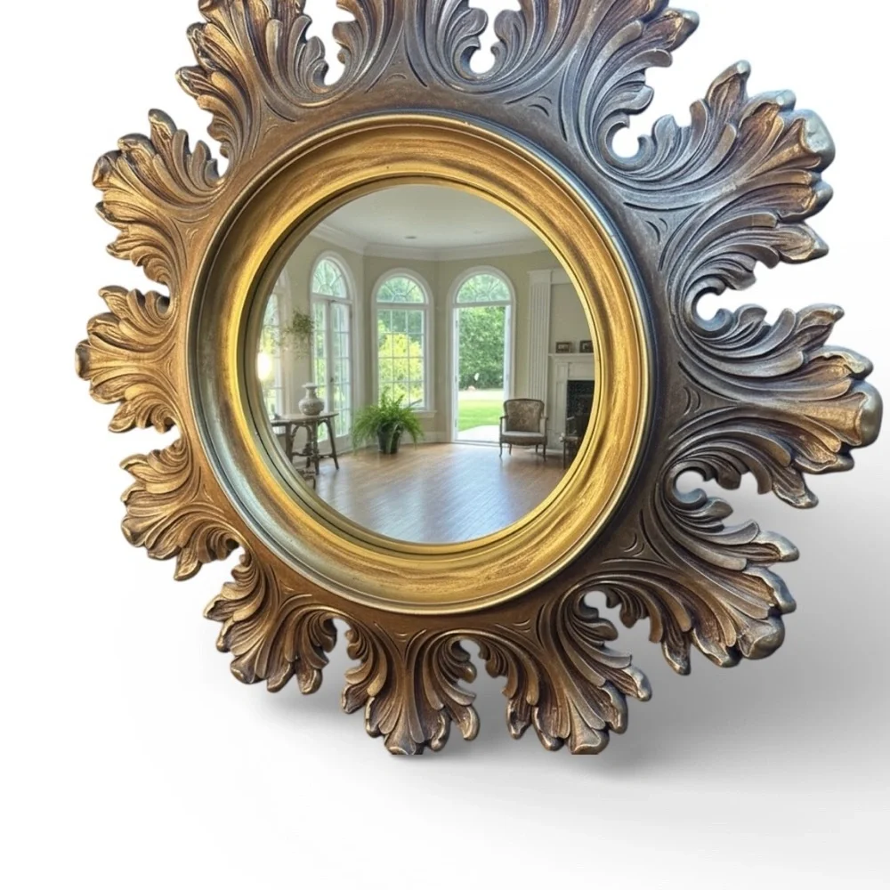 Stunning Vintage Syroco Gold Mirror